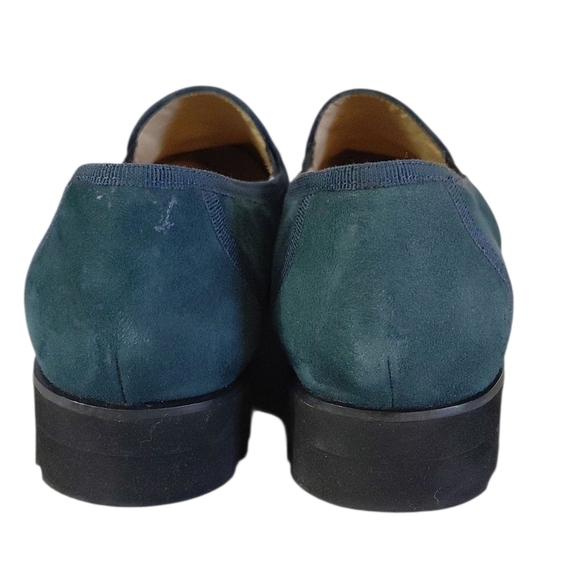 Ron White Solina Platform Lug Sole Green Loafer Flat Size 8.5 - Picture 7 of 13